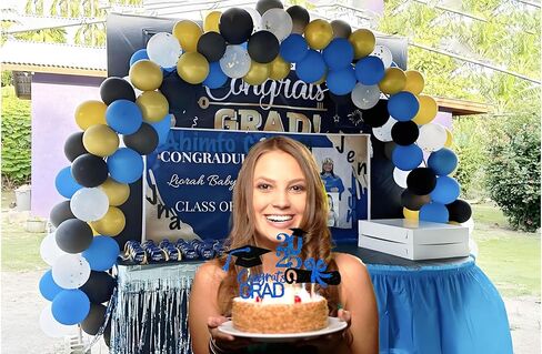 التخرج Cupcake Toppers 2025 لوازم الحفلات ، 24 PCS اختيارات الطعام/المقبلات لفئة 2025 مصغرة من الديكورات الكعكة ، دبلوم ، 2025 ، مجموعة التخرج 24 قطعة in Kuwait