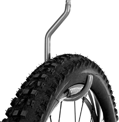 SMARTOLOGY Bike Storage Hook, Bike Hanger, Rubber Coated Heavy Duty Large Screw in Ceiling Hooks for Garage Wall, 4 Pack, Fits All Bike Types, Bike Racks & Stands in Kuwait