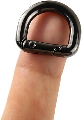 4pcs d-ring key hooks clip metal snap keyring buckles for handbag backpacks purse keychain chareners kettle (الذهب) in Kuwait