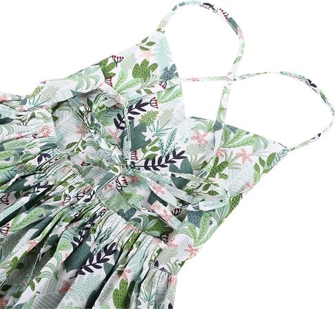 KISSOURBABY Vintage Floral Girls Dress Summer Casual Cotton Baby Dress in Kuwait