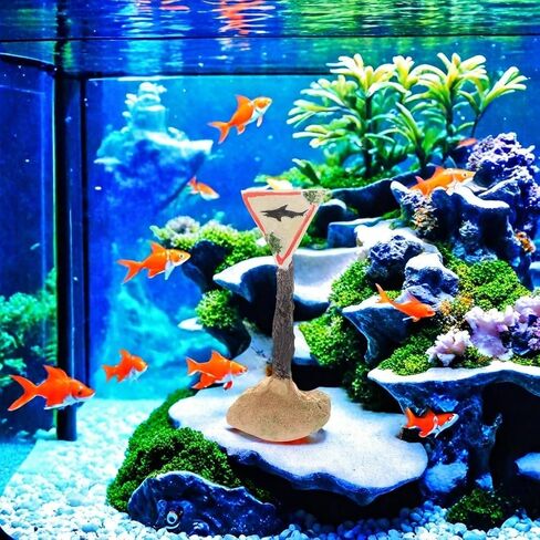 Fish Tank Decorations, Aquarium Decorations, Fish Tank Decorations, Technology Decorations, Shark Logo Decorations, Shark Patterns (1, Skull) in Saudi Arabia