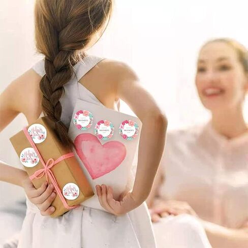 ملصقات عيد الأم السعيد Kipetto 500 ٪ 1.5 "أمهات ديكورات يوم ، ملصقات ملصقات لملصقات هدايا يوم الأمهات. in Kuwait
