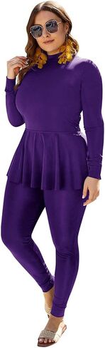 FYMNSI Womens Muslim Swimsuits Reversible Modest Swimwear Full Coverage Rash Guard One Piece Burkini Islamic Bathing Suits in Kuwait