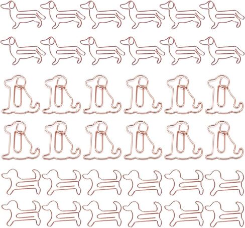 Hesena 102 Pcs Gold Cat Metal Paper Clips, Cute Animals Originality PaperClips, Fun Office and School Supplies for Organizing Documents (Gold -Cat) in Kuwait