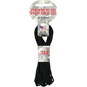 Pepperell Braiding Para2124 Paracord 325 21 '، Black