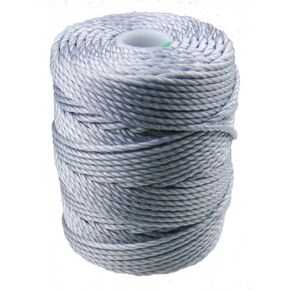 C -Lon Tex 400 حبل حبة الوزن الثقيل ، Pearl Gray - 1mm ، 39 ياردة
