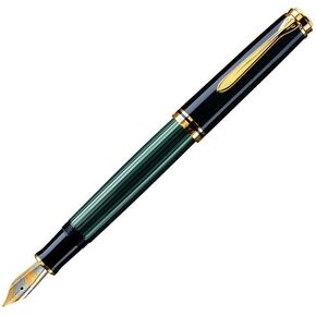 Pelikan Souverän M600 Pointain Pen ، NIB متوسطة ، أسود/أخضر ، 1 (980029)