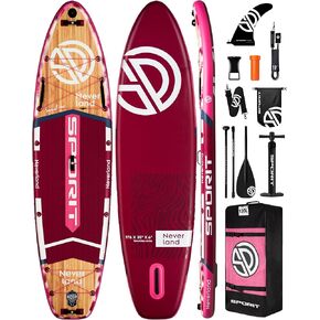 11'6×35" Super Wide Inflatable Stand Up Paddle Board, Ultra Stable SUP Board for Adults, 450lb Capacity with Shoulder Strap, 100L Backpack, Removable US Fin, Floating Paddle, Safety Leash