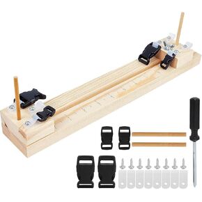 Odjttig Paracord Bracelet Weaving Jig Kit Length Leaden Woden Wristband Netclace Maker DIY أداة تثبيت الحرفية