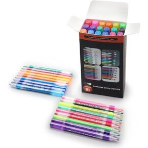 CSNVSAS Art Brush Markers Ambens for Colling Colling Books ، Dual Tip Marker Pen for Kids