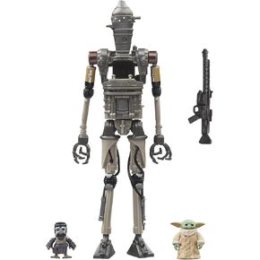 Star Wars The Vintage Collection IG-12 و Grogu و Anzellan ، Deluxe The Mandalorian 3.75 Inch Collection Action Figure 3 pack
