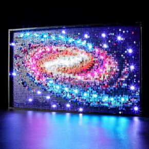 LED Light Kit for Lego 42179 Technic Planet Earth and Moon in Orbit Set, Compatible with Lego 42179 Building Blocks Model(Not Include Blocks Set)
