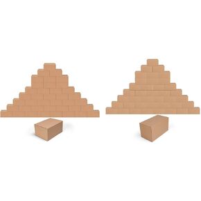 Edenseelake 40 Pack 10x7x5 بوصة و 40 حزمة 11x6x6 بوصة صناديق الشحن صناديق الورق المقوى الصغيرة للتعبئة والتحرك والبريد والبني