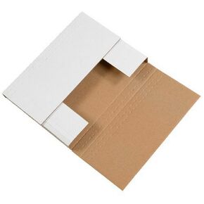 Aviditi White Jumbo Fold-Over Mailing Boxes, 30" x 22 1/2" x 1/4", Pack of 20, Jumbo Easy-Fold, Crush-Proof, for Shipping, Mailing and Storing
