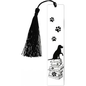 2 PCS Dog Longmark Acrylic Borkmark Book Inspirational Book Marks لعشاق الكتب الإشارات اللطيفة لأصدقاء المعلمين الطلاب الهدايا عاشق الكتب