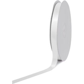 الأفكار الإبداعية PSF0508-029 شريط ساتان الصلبة ، 5/8 "× 100 YD ، أبيض
