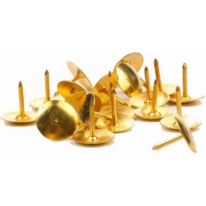 300pcs thumbtack لزينة الأثاث الداخلية ، دبوس الدفع الحرفية DIY ، دبابيس الدباس الدبابيس ، Thumbtack ، دبوس الدفع للمنزل ، المدرسة (ذهبية)