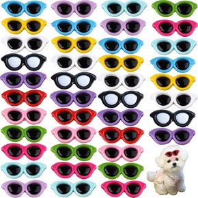 66pcs نظارة شمسية مصغرة للحرف اليدوية ، نظارة شمسية مصغرة ملونة ، حبات شمسية للهاتف DIY المجوهرات ، إكسسوارات شل ، (66 بيضاوي)
