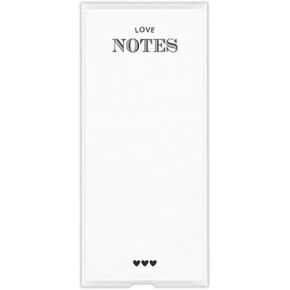 Santa Barbara Design Studio Michel & Co. Acrylic Holder and Notepad Set, 4.3 x 10-Inch, Love Notes