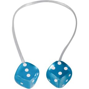 RC Car Displative Associatory RC Trim ، Scale Fuzzy Dice Kit for 1/10 RC Rock Crawler SCX10 III CJ-7 90046 WRAITH TRX4 BRONCO VS4-10 GEN7 BRX02 TF2 RGT EX86190 UPGRADE (Blue)