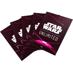 Star Wars Unlimited Magenta Art Sleeves - Officially Licensed Pack of 60 Art Sleeves and 1 Clear Sleeve, Optimized Size for Star Wars Unlimited and Other TCG and LCG Games, Made by Gamegenic