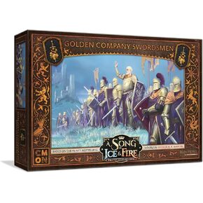 Cmon A Song of Ice and Fire Tabletop Miniatures Game Golden Company Swordsmen Unit Box (Edition Multilingual) - لعبة استراتيجية للبالغين ، تتراوح أعمارهم بين 14+ ، 2+ لاعبين ، 45-60 دقيقة.