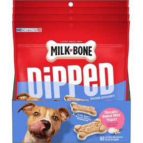 Milk-Bone Dipped Dog Biscuits Baked with Vanilla Yogurt, 12 oz., 4 Count