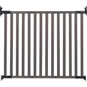Kidco G2304 Bamboo Angle Mount Safeway Gate - Top of Svairs Quick Release Gate (Gray)