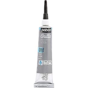 Pebeo Setasilk Silk Painting Water Based Gutta 20-Milliliter Tube, Black, 0.68 Fl Oz (Pack of 1)