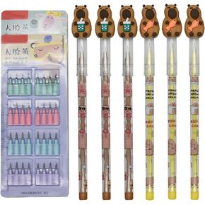 Maydahui 12 PCS Capybara قلم رصاص قابلة للتكديس غير شحذ أقلام الرصاص HB Novelty Stocking Multipoint Pencil Percs Up Pencil