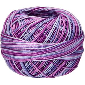 مفيد الأيدي HH10165 Lizbeth Premium Cotton Thread ، Splash Grape Splash