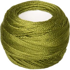 DMC Pearl Cotton Ball Size 8 87YD ، Avocado Green