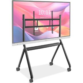 لوحة تفاعلية للوحة البيضاء من أجل 55 "-86" SMART ، وأربع عجلات قابلة للقفل ، وتصميم أنيق للمكتب أو الفصل الدراسي الحديث