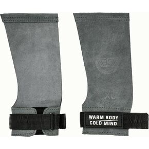 WARM BODY COLD MIND Leather Hand Grips - NO Holes for Weightlifting, Powerlifting, Gymnastics, Cross Training, Pull-Ups, Weight Lifting, Wrist and Palm Protection in Saudi Arabia