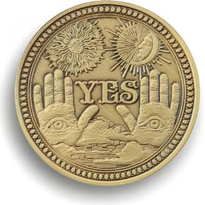 Yes No Challenge Coin Decision Maker - Bronze