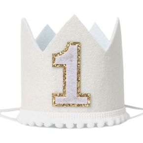 Boho 1st Birthday Crown For Babies, Handmade Neutral Color Boho Style First Birthday Hat, Perfect for Parties and Photo Props