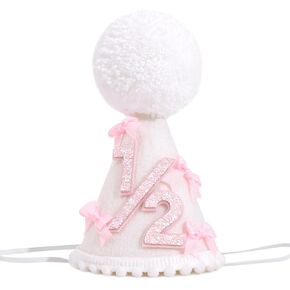 قبعة عيد ميلاد Wawuo Pink Bow
