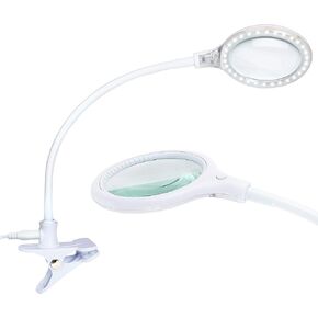 Brightech LightView Flex Magnifying Desk Lamp, 1.75X Light Magnifier, Adjustable Magnifying Glass with Light for Crafts, Reading, Close Work in Saudi Arabia