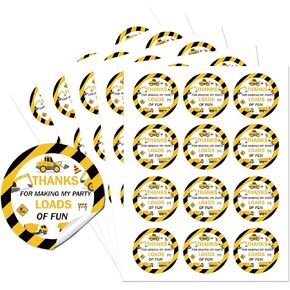 Ahandmaker شكرًا لك ملصقات الملصقات ، ملصقات دائرة البناء ، وملصقات دائرة 60 PCS 2 "ملصقات دائرة الحفلات المريحة ذاتية للاحتفال ، وأختام المغلف وأكياس جيدة