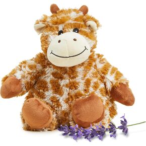 warmies Microwavable Stuffed Animals, Giraffe - Heated Stuffed Animal Plushie for Warmth - Cute Soft Plush Toys for Adults & Children (Boys, Girls, Babies & Toddlers)