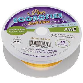 Soft Flex - Pro Econoflex Hobby Delling Wire - Size Size Morning Wire - سلك حرفي طويل الأمد - 0.19 في 15 قدمًا