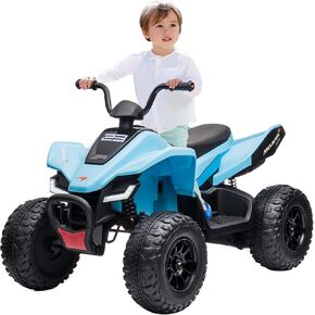 TowAllmark مرخص رسميًا MC-Laren Ride على سيارة ، مدعوم بطارية 24 فولت ، وعجلات رباعية السيارات ATV ل 3-8 سنوات ، والسيارة الكهربائية على الطرق الوعرة مع 2 سرعتين ، مصابيح LED ، البلوتوث ، MP3