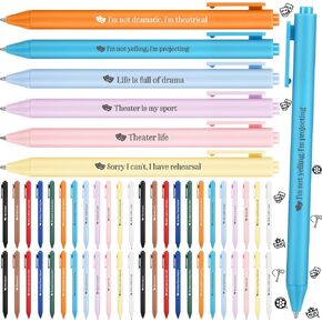 48 PCS Theatre Theatre Point Pens Gifts 12 Style Smooth Writing Les Pens for Teasure Student Higds