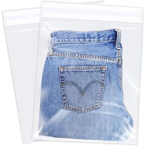Imailer - 20 Count - 12 "× 15" ختم ذاتي أكياس السيلوفان الصافية - أكياس تشيلو بلاستيكية قابلة للاستمتاع بالملابس ، T -shir ، المطبوعات ، الصور ، المستندات