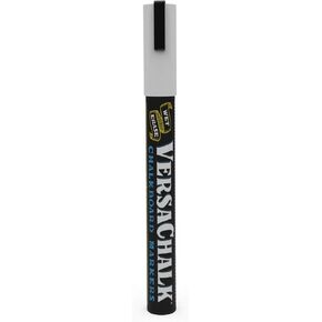 Versachalk White Chalkboard Chalk Markers - علامة طلاء حبر الطباشير المبللة بدون غبار للوحة السوداء ، علامة السبورة (Fine 3mm ، 1pc)