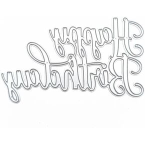 عيد ميلاد سعيد يموت لتصوير البطاقات ، قصاصات القصاصات ، وفاة عيد ميلاد سعيد يموت تهنئة ممولة القطع نقش الإستنسل لبطاقة زفاف ديكور ديكور ديكور.