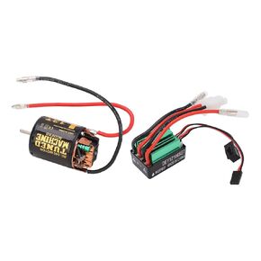 Milltrip 540 محركًا بالفرشاة و 65A Waterprof ESC Combo for Axial ، SCX10 90046 ، Traxas ، Tamiya - ESC ذات الأداء العالي مع حماية محمومة ، تصميم دقيق لسيارات RC والقوارب (13T)