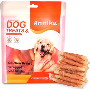 Chicken Wrapped Sweet Potato Jerky,Sweet Potato Dog Treats,Healthy Low Fat Jerky High Protein Training Treats Chewy for Small Medium Large Dog, 11.6 OZ