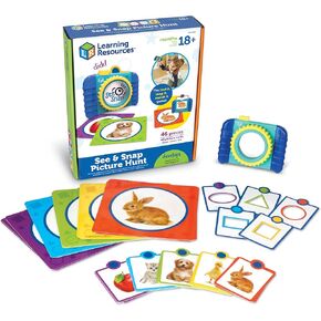 موارد التعلم انظر & snap Snapshot Snapsenger Hunt Matching Game ، Toddler Toddler Toy ، 46 قطعة ، ألعاب في الهواء الطلق للأطفال الصغار ، 18 شهرًا +