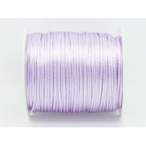 LAVENDER 1mm Bugtail Satin Cord Shamballa Macrame Beading Nylon Kumihimo String (210ft Spool)